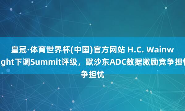 皇冠·体育世界杯(中国)官方网站 H.C. Wainwright下调Summit评级,默沙东ADC数据激励竞争担忧