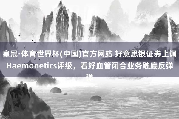皇冠·体育世界杯(中国)官方网站 好意思银证券上调Haemonetics评级,看好血管闭合业务触底反弹